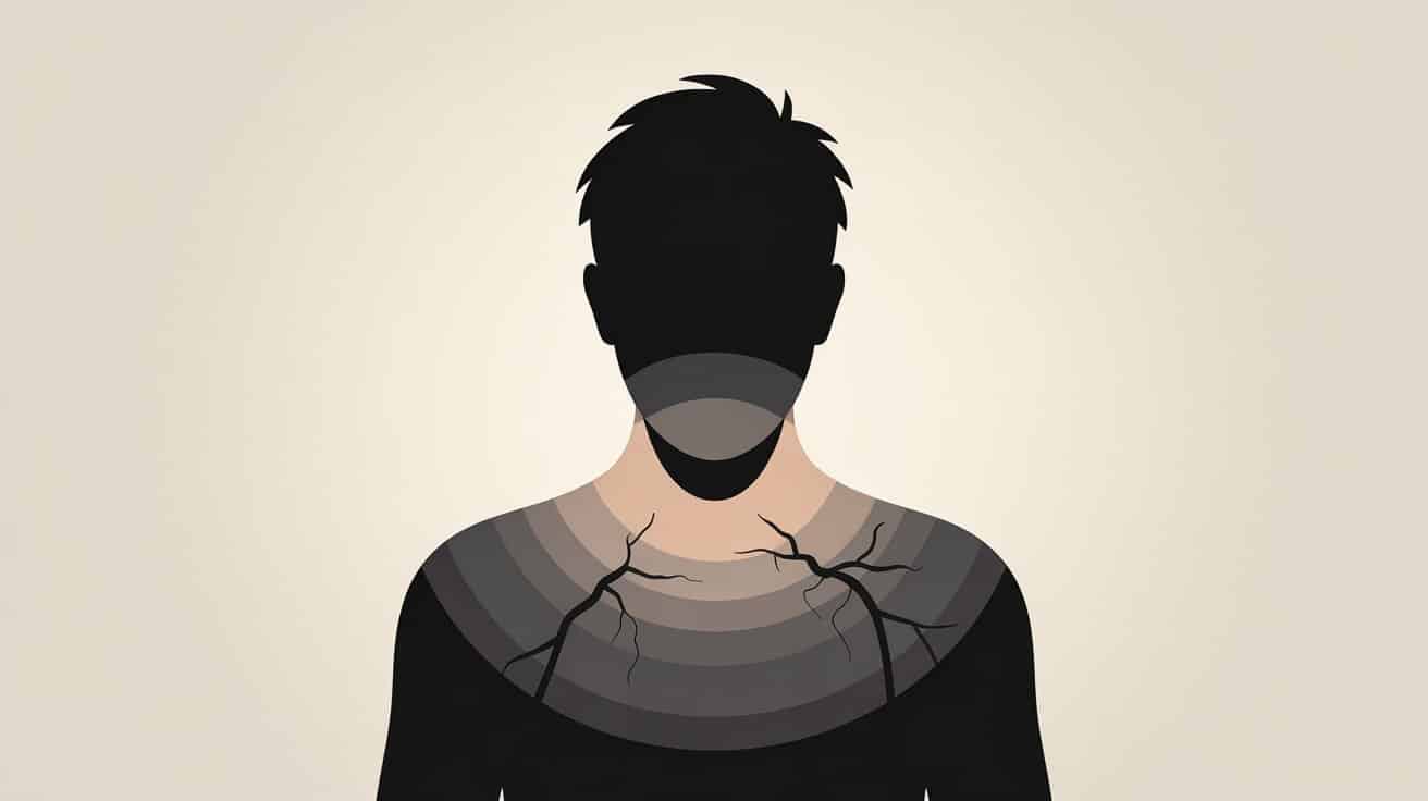 Symbolic illustration representing emotional wounds and self-awareness