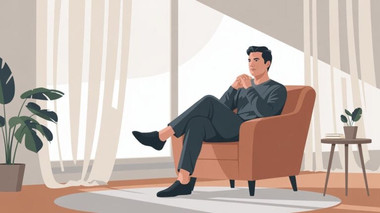 confident men in relationship