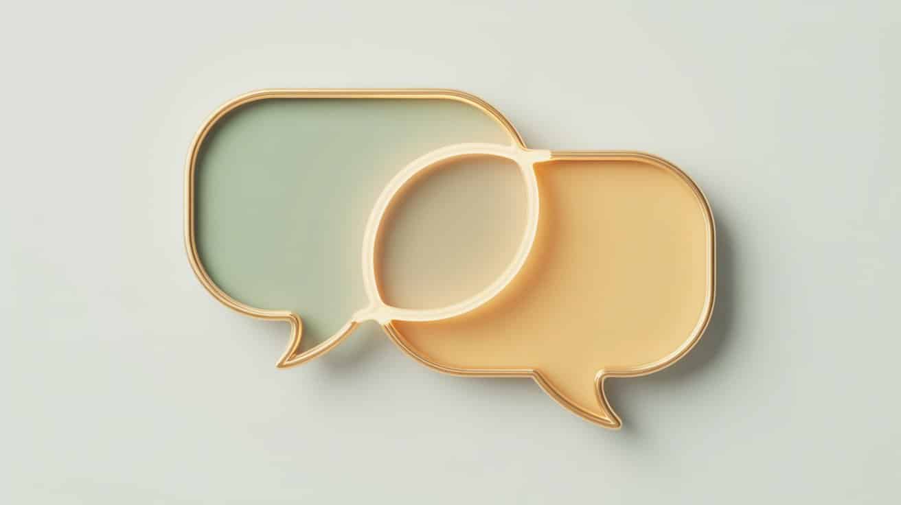 Symbolic illustration of emotional communication during online counselling