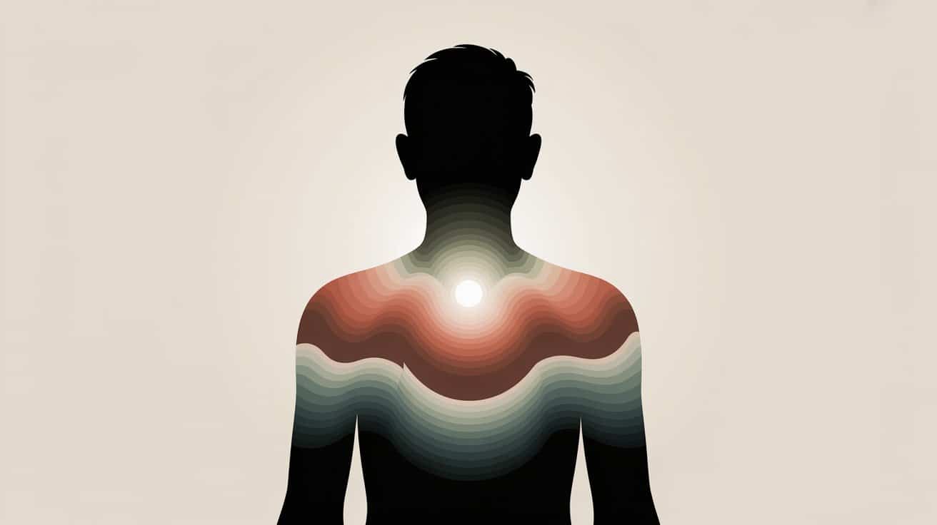 Illustration representing emotional numbness and inner disconnection