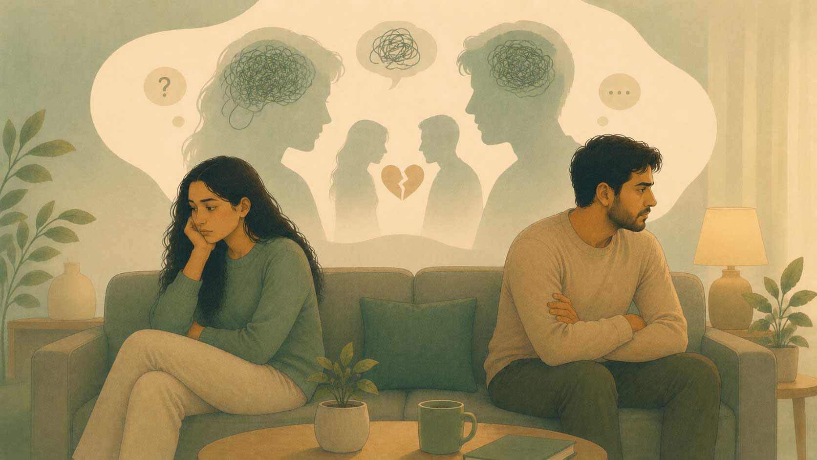 Anxious thinking affects relationship