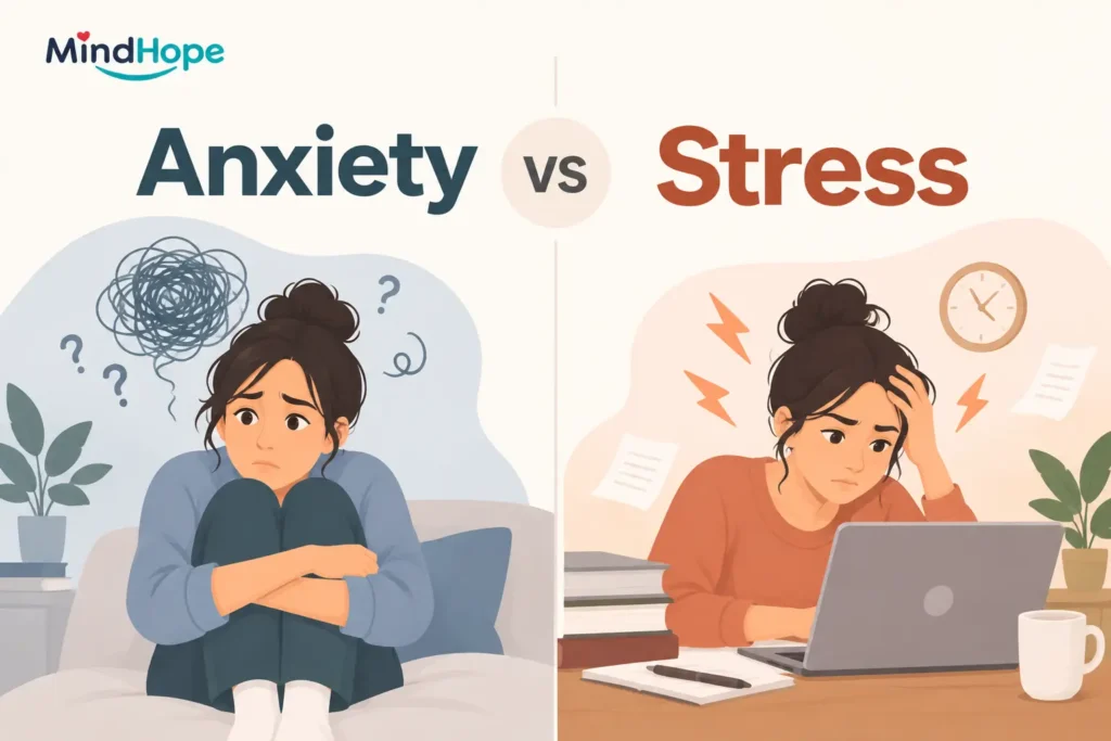 Anxiety vs Stress